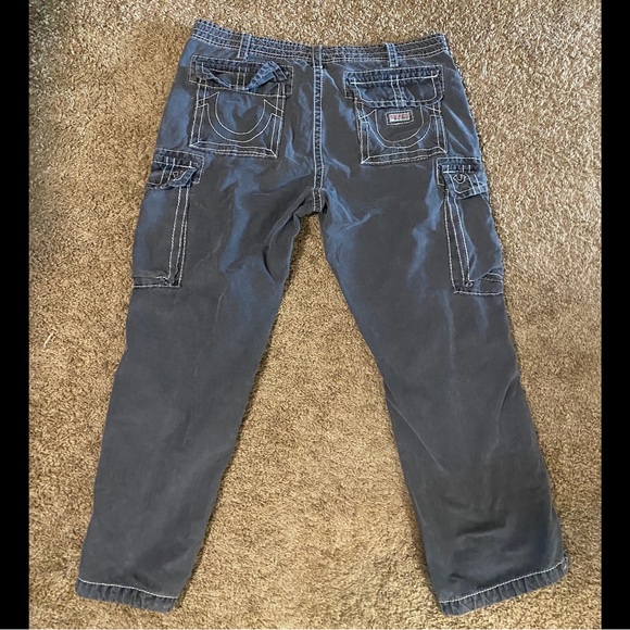 True Religion Men's Cargo Pants - Charcoal - Picture 4 of 9